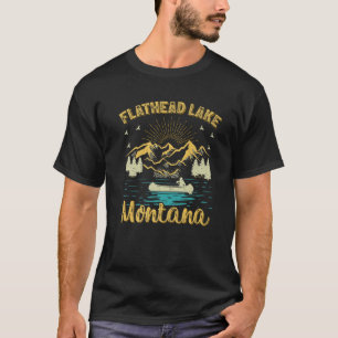 Camiseta Férias Verão Retro Mountain Montana Flathead La