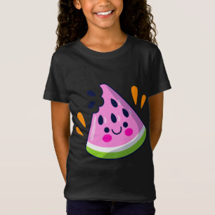 Camiseta Férias Vibrantes de Verão, Fatia de Melancia Cótea