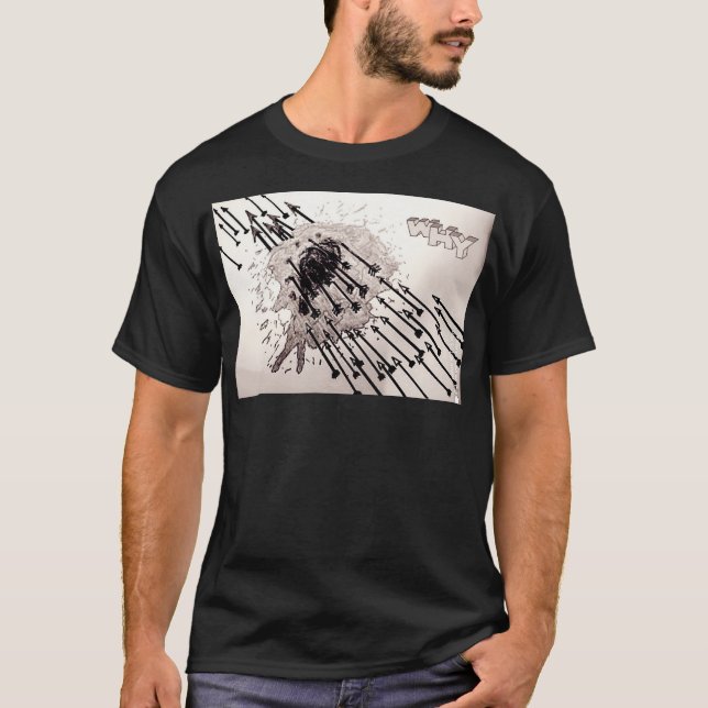 Camiseta ferida suave do coração T-Shirt (Frente)