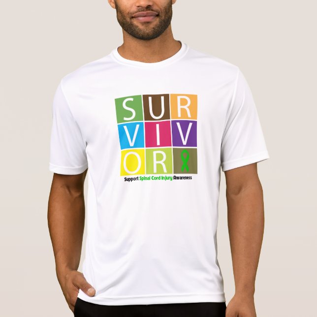 Camiseta * Ferimento da medula espinal do azulejo do (Frente)