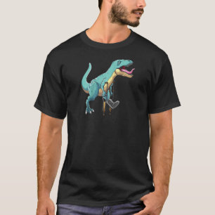 Camiseta Ferimento Ósseo Dino Bonito Dino Perna Quebrada Pa
