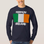 Camiseta Fermoy, Irlanda com bandeira irlandesa<br><div class="desc">Fermoy,  Irlanda com bandeira irlandesa</div>