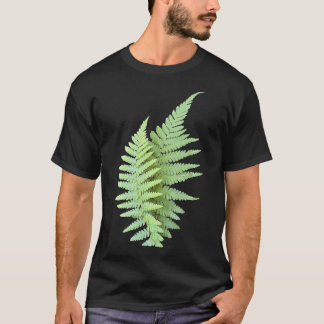 Camiseta Fern deixa arte botânica para Primavera e outono G