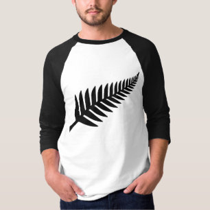 Camiseta Fern prateado neozelandês