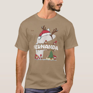 Camiseta Fernanda Christmas w Fernanda Nome para o Natal en