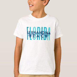 Camiseta Fernandina Beach Florida (Ondas Oceânicas)