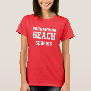 Camiseta Fernandina Beach Florida Surfing T-Shirt