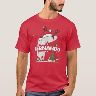 Camiseta Fernando Christmas w Fernando Name for funny Xmas