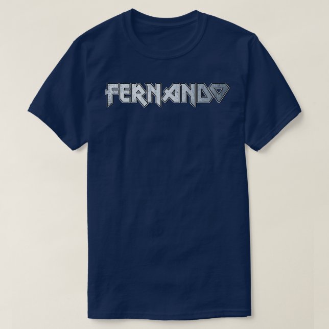 Camiseta Fernando de metal pesado (Frente do Design)