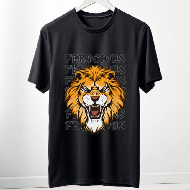 Camiseta Ferocious Lion Graphic T-Shirt – Savage Alpha Gym  (Criador carregado)
