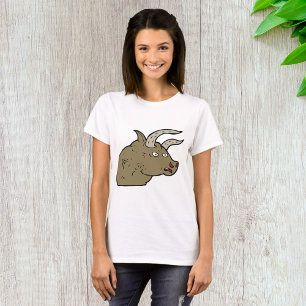 Camiseta Feroz Cabeça Branca Rústica Animal Selvagem Rústic