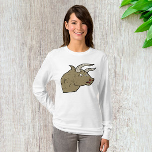 Camiseta Feroz Cabeça Branca Rústica Animal Selvagem Rústic