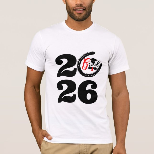 Camiseta Ferradura da Sorte da Turma de 2026 - Pre (Frente)