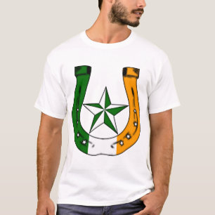 Camiseta ferradura irlandesa sortuda.