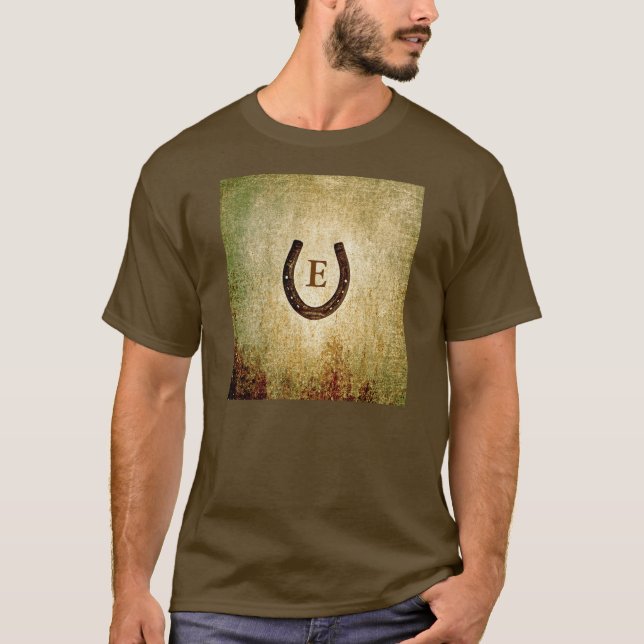 Camiseta Ferradura Personalizada Monogramada (Frente)