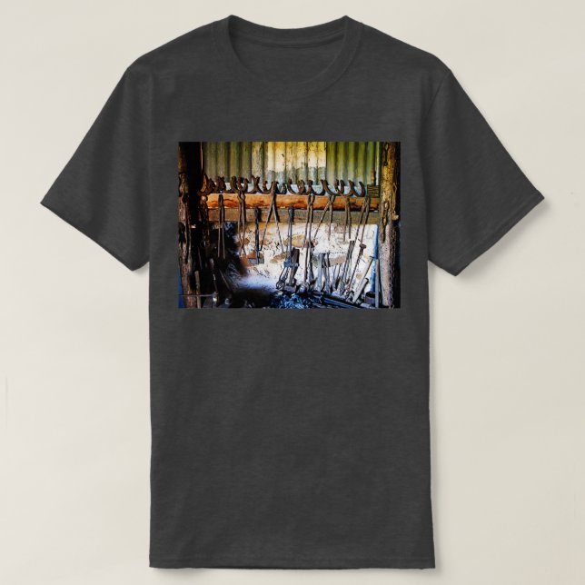 Camiseta Ferraduras Blacksmithx27s Shed Hill End New South (Frente do Design)