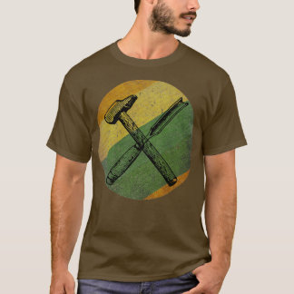 Camiseta ferramenta Carpenter Chisel retro vintage