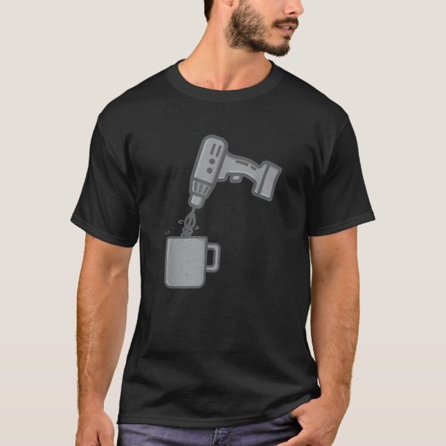 Camiseta Ferramenta de potência e capa engraçada para homen (Frente)