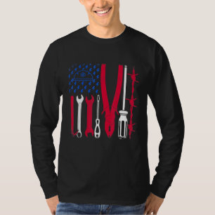 Camiseta Ferramenta Eletrônica Orgulho de Bandeira American
