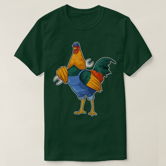 Camiseta Ferramenta Mecânica Rooster (Frente do Design)