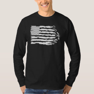 Camiseta Ferramentas Bandeira EUA Ferramentas de Reparo Mec