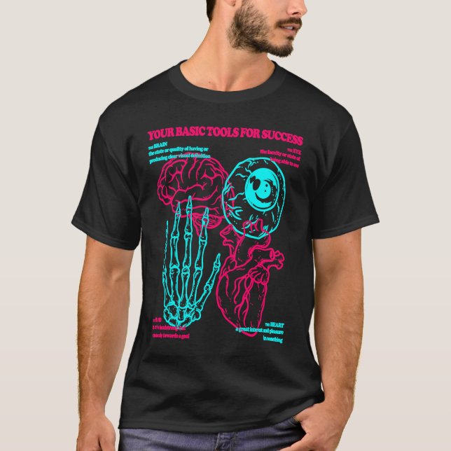 Camiseta Ferramentas Básicas de Sucesso Coração Anatômico C (Frente)