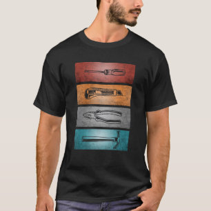 Camiseta Ferramentas de artesanato retrovisores Mecânicas T