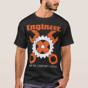 Camiseta Ferramentas de Engenharia Engrenagem Eu Sou Um Eng