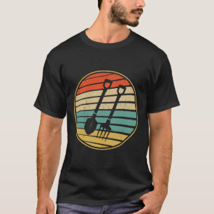 Camiseta Ferramentas de jardinagem legais retrô vintage 70s