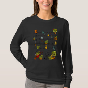 Camiseta Ferramentas de jardinagem Planta de Funcionarios d