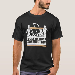 Camiseta Ferramentas de Reparo de Construção em Massa