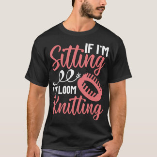 Camiseta Ferramentas de Tear de Tricô Máquina Artista de Fi