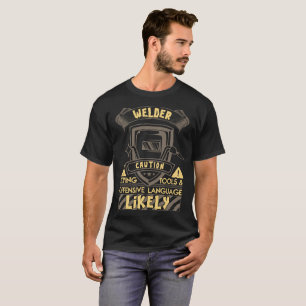 Camiseta Ferramentas do vôo do cuidado do soldador