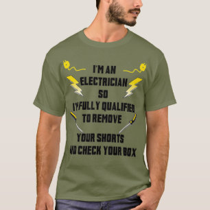 Camiseta Ferramentas Elétricas Engraçadas Oferecem-Me Um El