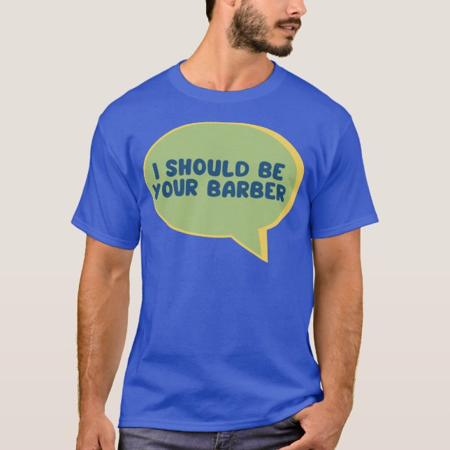 Camiseta Ferramentas engraçadas de barbearia citando que eu (Frente)