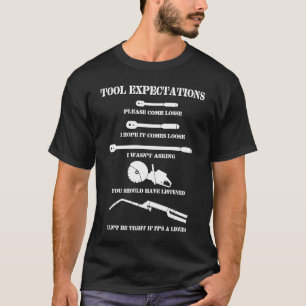 Camiseta Ferramentas Expectativas Mecânica de Reparo Automó