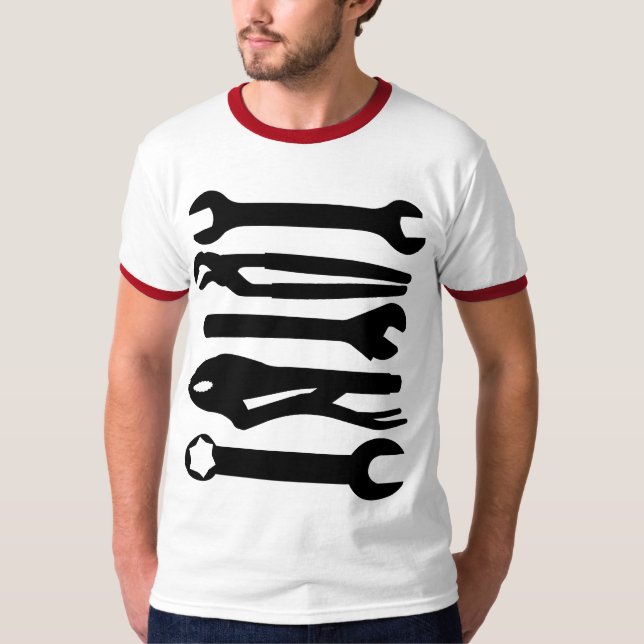 Camiseta Ferramentas - preto (Frente)