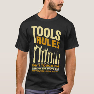 Camiseta Ferramentas Regras Ortod Dom da Ferramenta Mecâni