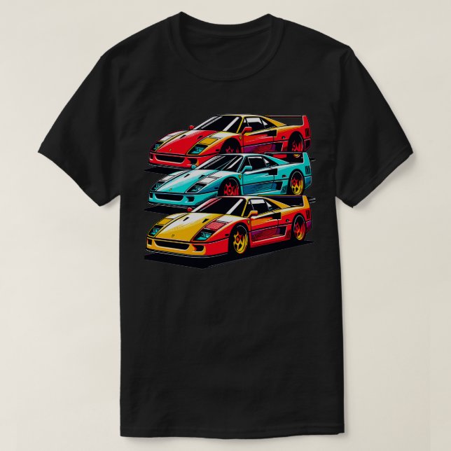 Camiseta Ferrari F40 11 (Frente do Design)