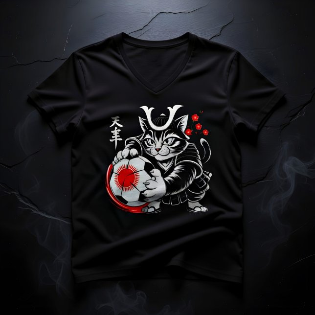 Camiseta Férrea de Futebol de Gato Samurai para Mu (Criador carregado)
