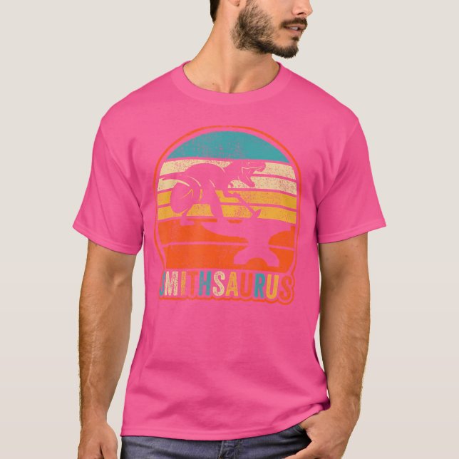 Camiseta ferreiro - Smithsaurus T-Rex Dinossaur Lover B (Frente)