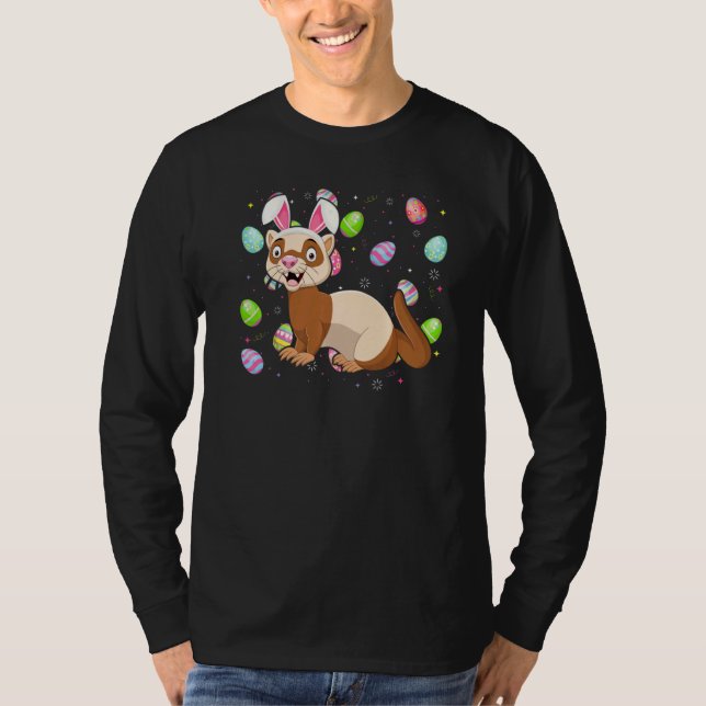 Camiseta Ferret Bunny Easter Páscoa de Ferret (Frente)