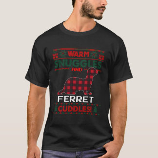 Camiseta Ferret Christmas Pajama Shirt Polecat Ugly Christm
