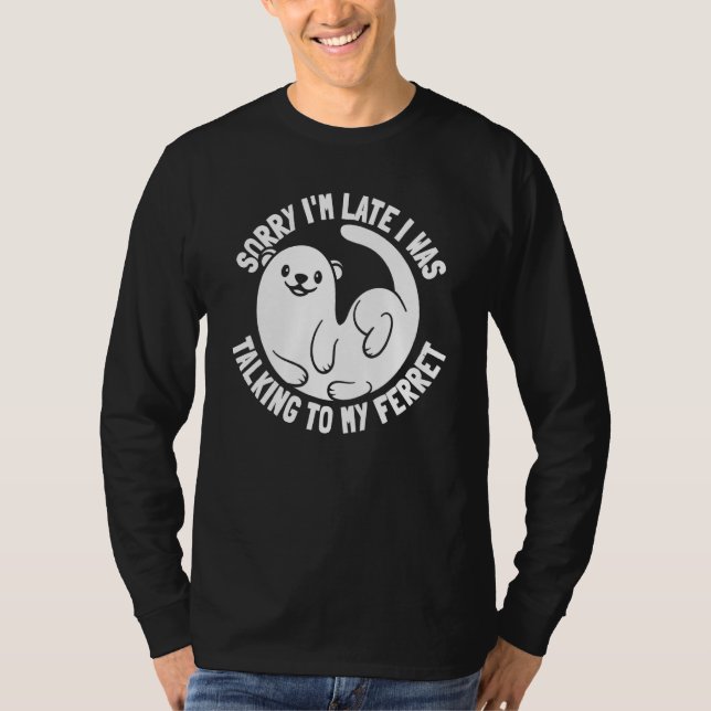 Camiseta Ferret Cute Animal Weasel  Furry Ferret (Frente)