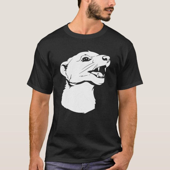 Camiseta Ferret Cute  Weasel Furry Animal Ferret (Frente)