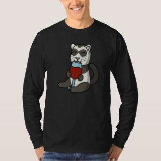 Camiseta Ferret Drinking Wine Pet