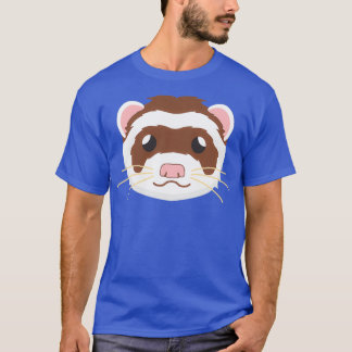 Camiseta Ferret Face Ferret Amante de os animais Gráfico