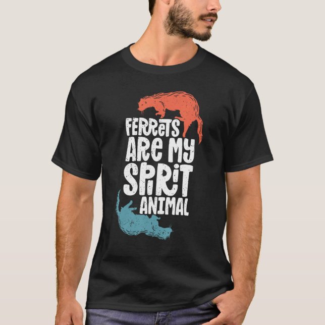 Camiseta Ferret Ferret  Ferret Spirit Animal Cute Ferret (Frente)