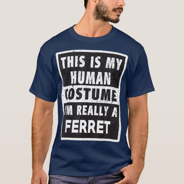 Camiseta Ferret Helloween Costume Funny Ferret Costume (Frente)