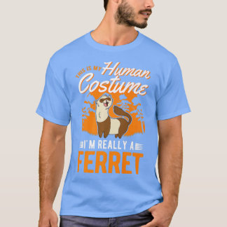 Camiseta Ferret Human Costume Halloween Ferret 1
